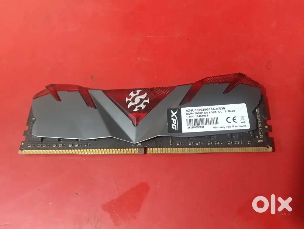 8 gb xpg gaming ram perfect working and new looking condition