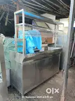 Juice sandwich steel counter food stall