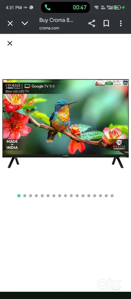 Croma 32 inch new google tv only 10000 only