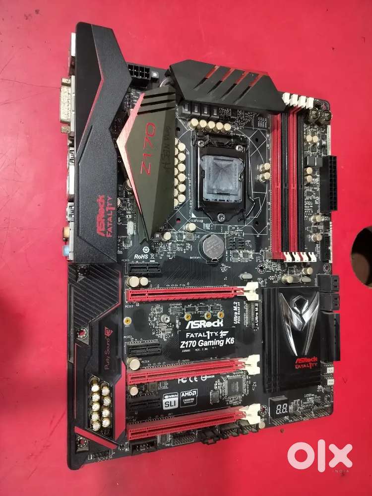 Asrock fatality Z170 gaming K6 motherboard perfect working .