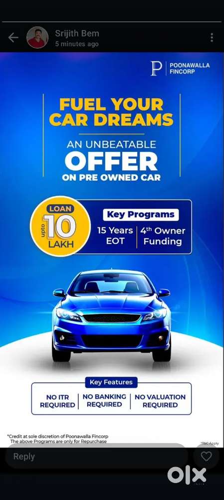 Car loan available