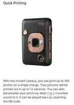 FUJIFILM Instax Mini LiPlay Instant Camera & Printer