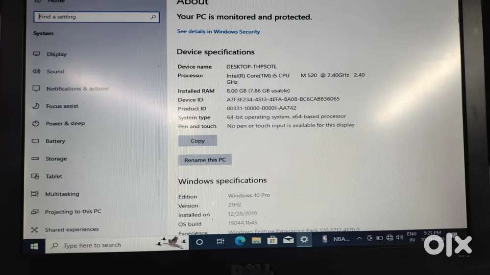 Urgent Laptop for sale Dell Intel i5 16GB RAM