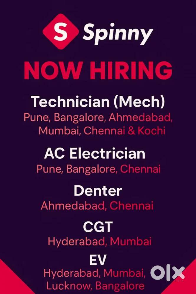 We hiring 4 wheeler mechanics for a well known company