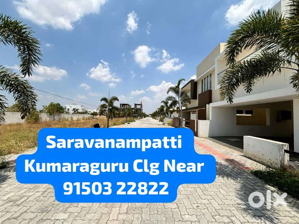 KUMARAGURU CLG OPPOSITE SANKARA CLG ROAD  100% GATED  DTCP  RERA