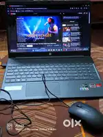 Hp Laptop with Dell Mouse and Wrogn Laptop Bag