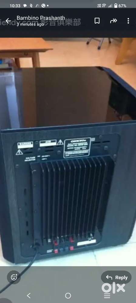 Home theatre onkyo model no SKW-320