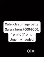 Cafe work job