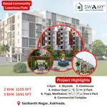 Gated community luxurious flats with modern amenities kakinada