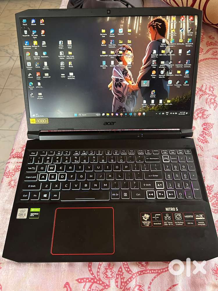 Acer Nitro Laptop  i5 -10th Gen  16GB Ram  4GB GPU  1TB HDD  SSD
