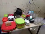 Plate's & juice cup for sandwich shop