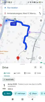 5 1/2 sent plot area near 400mtr Alappuzha - Muhamma road