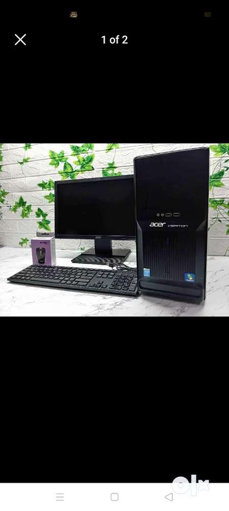Corei5 8gb ram 500gb hdd 128gb ssd 19 lcd keyboard mouse Rs/9500 )
