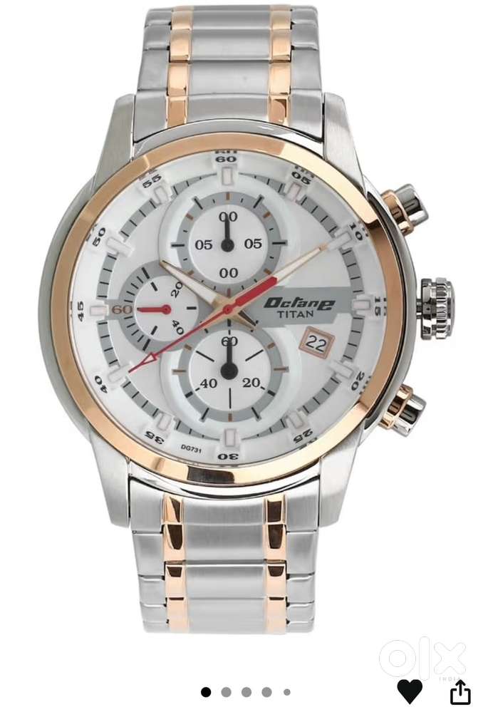 Brand New Titan Octane Silver Band Watch