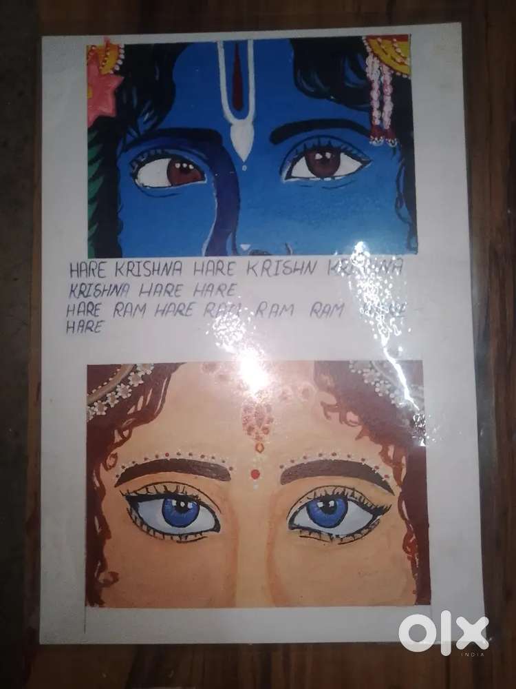 Handmade Drawing / Sketch – [subject shree krishna drawings], A4 size,
