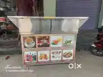 Tea stall with warmer