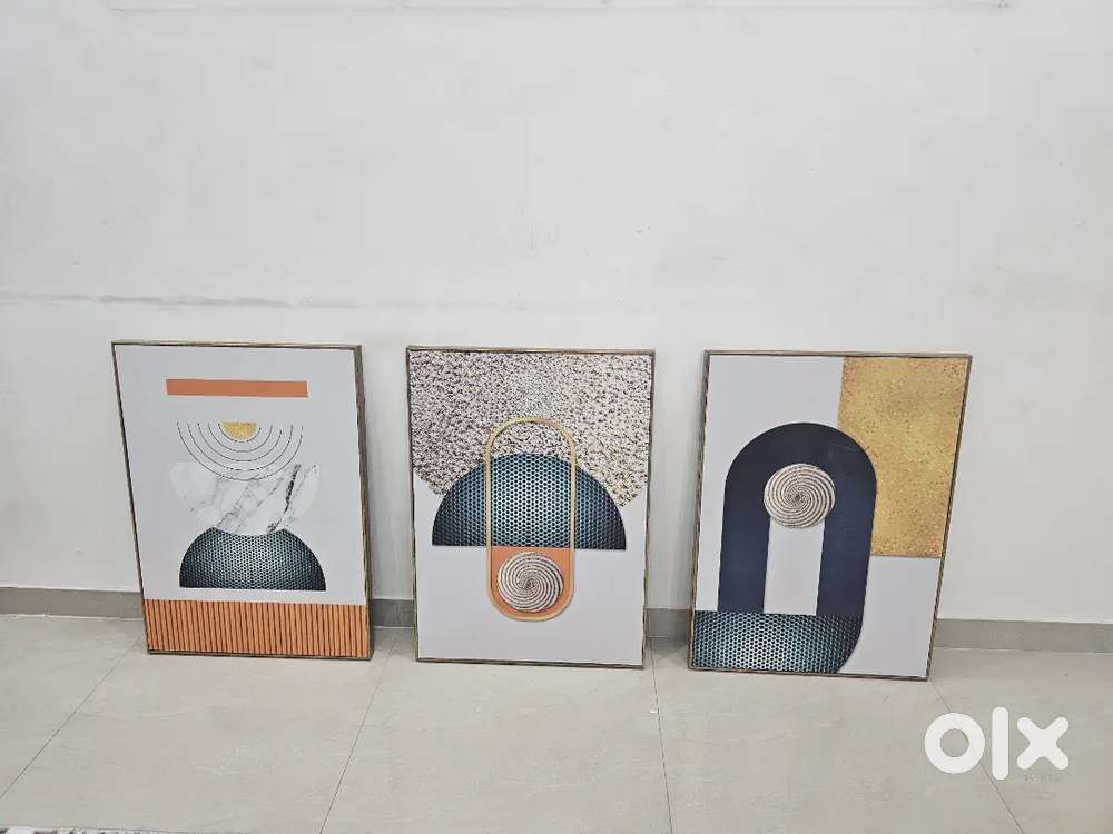 3 pieces wall painting..