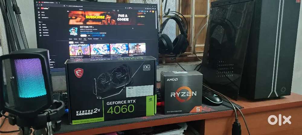 Gaming PC – Ryzen 5 5600  RTX 4060  32GB RAM  512GB + 120GB SSD