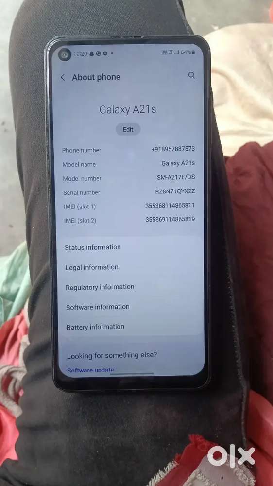 Samsung galaxy A21s folder change hai only phone hai