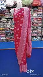 Silver desingn saree