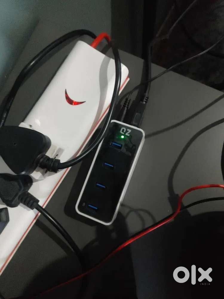  QZ  USB Hub, 4 Port USB Hub Power Adapter, USB 3.1 Gen 1 1