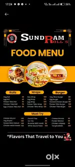 Rolls chef at sundram rolls purnia