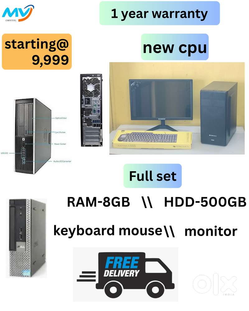 2GB Graphics  1 - Year Warranty  Cash on home delivery  Starting @