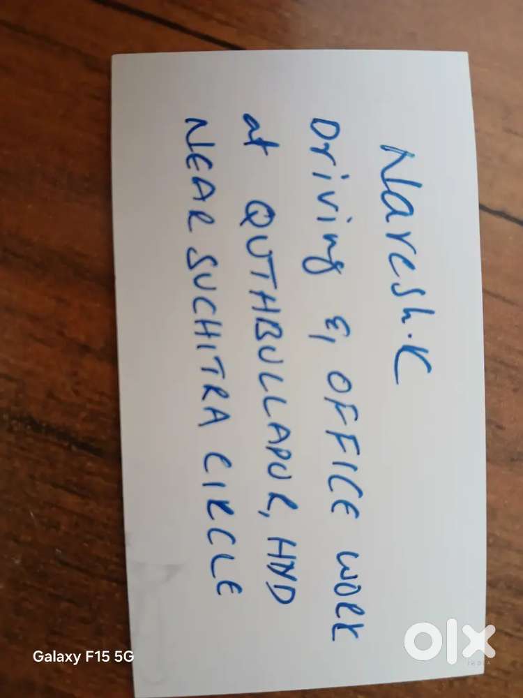 Car Driver & Office delivery executive