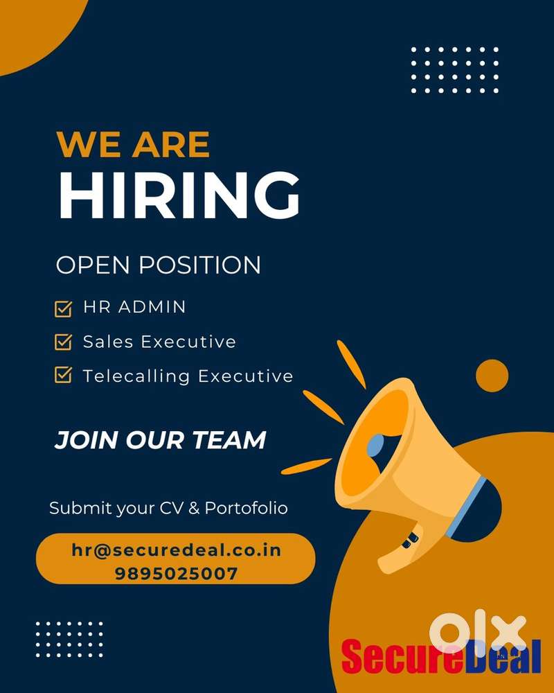HR Executive & Sales Telecaller – Immediate Hiring