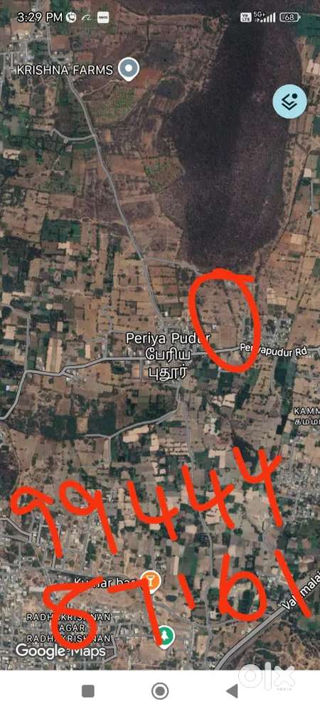 1000 sq ft land for sale at katpadi periyapudur