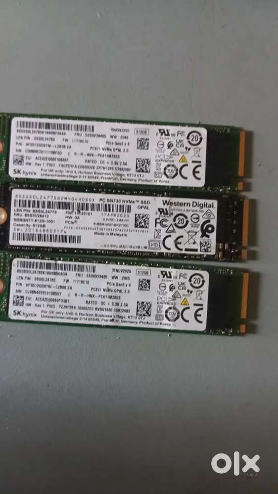 256GB & 512GB M.2 and NVMe SSD