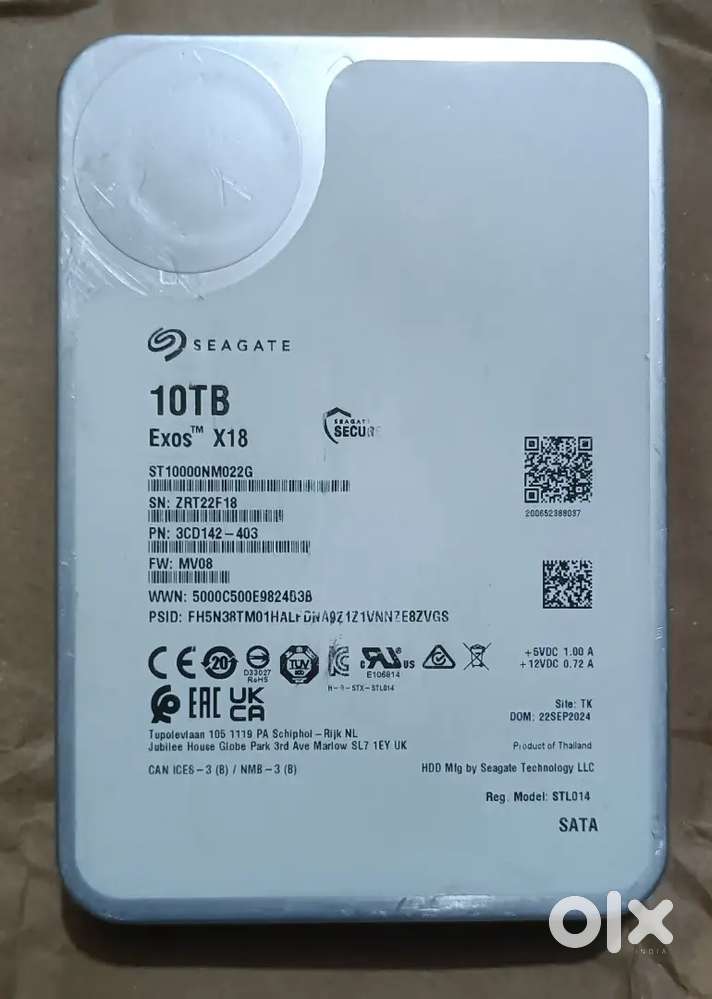 10TB SEAGATE HARD DISK SECOND HAND ORIGINAL FOR SALE