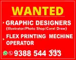 Graphic desiners and Machine operators.