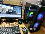 Gaming pc fully rgb setup