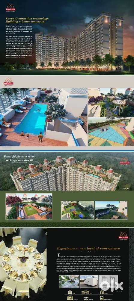 We are selling flats and plots both