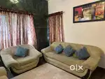Green sofa