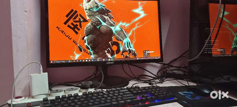 Gaming PC with Keyboard, Mouse & Chair Ready Setup