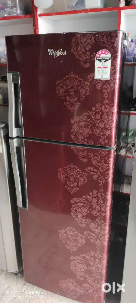 Whirlpool double door fridge 275 ltr