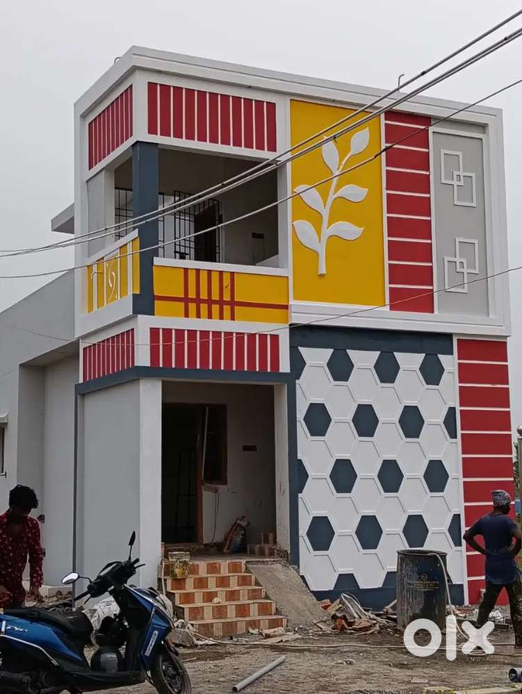 MADHAVARAM UPCOMMING METRO NEAR INDIVIDUAL HOUSE 2BHK 42L