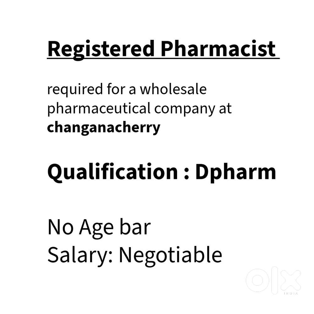 Pharmacist cum office Manager