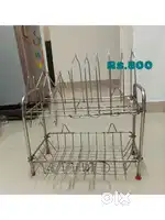 Stainless steel shelf for kitchen storage