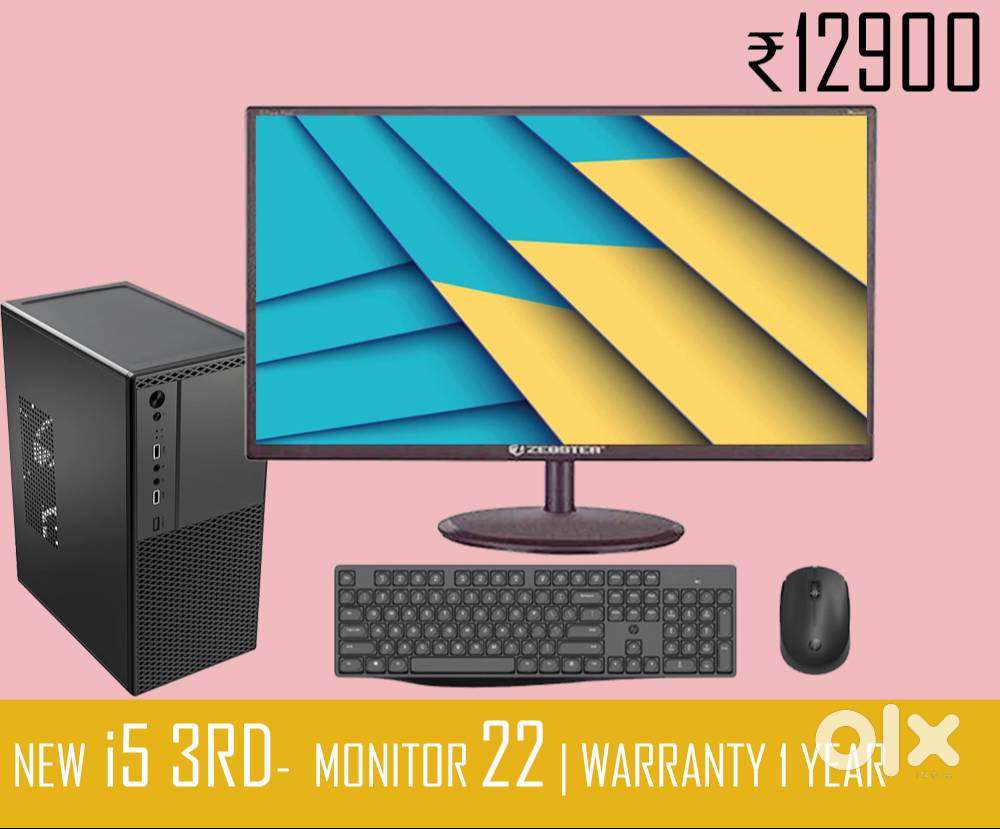 new cpu i5 3rd gen  8gb ram   computer set  warranty 1 year  pc