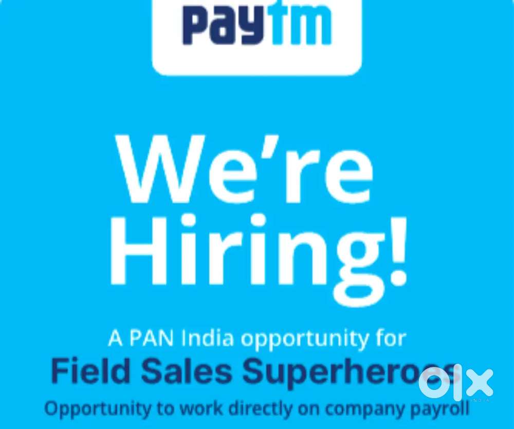 Urgent Field executive vacancy