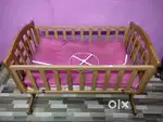Baby wooden cot