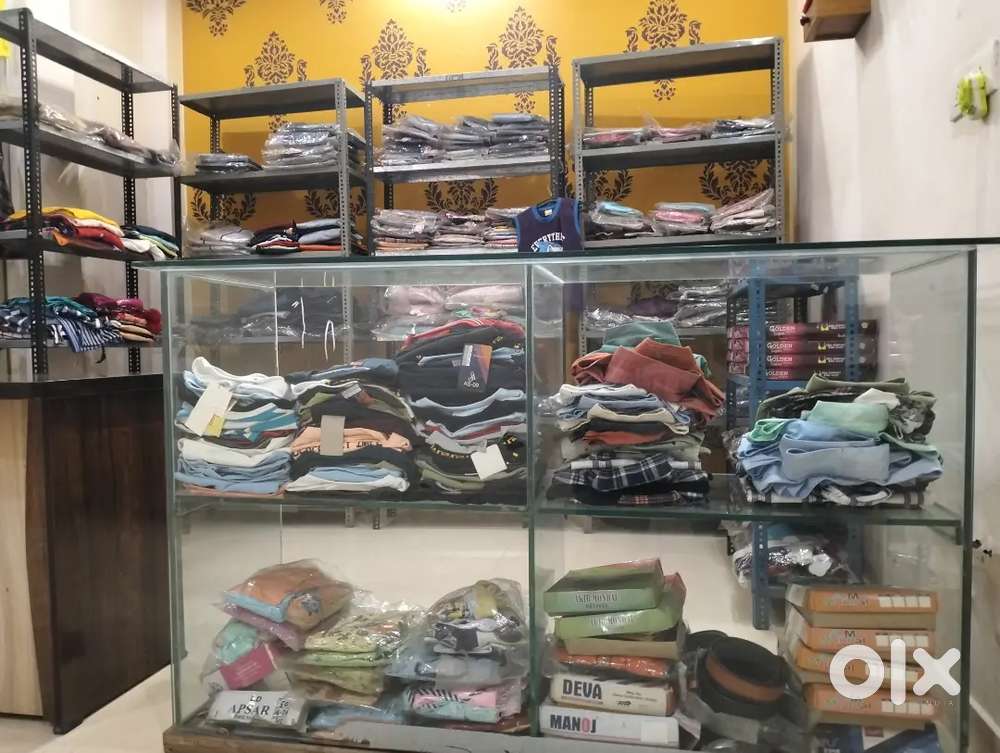 All the clothes in the shop are for sale.