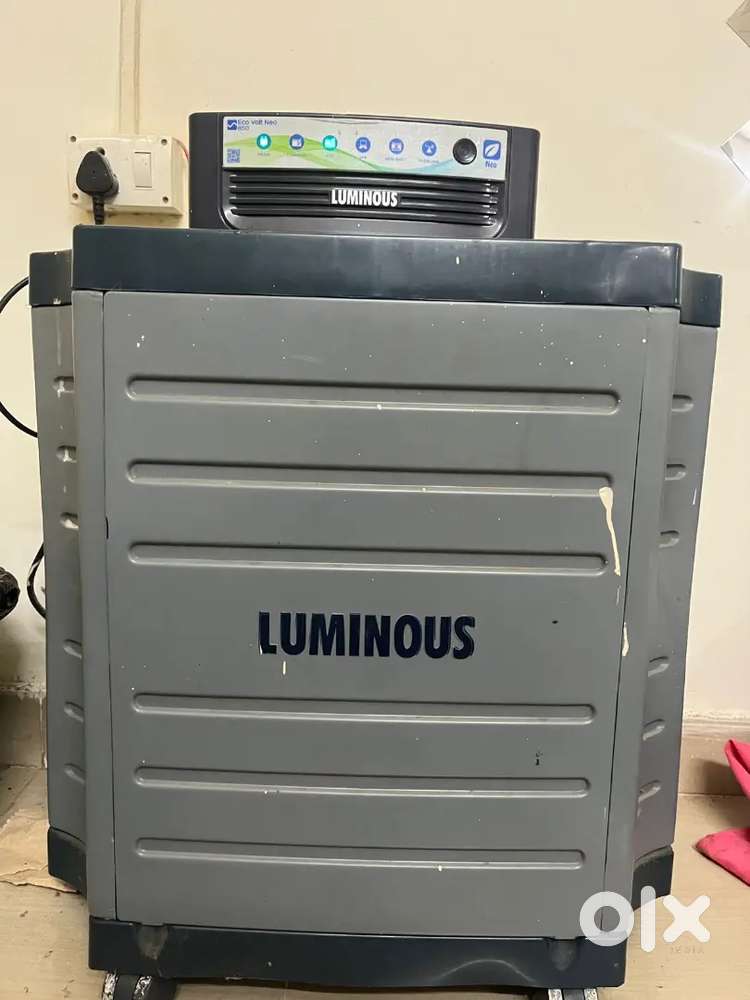 Luminous Inverter + Battery + Heavy-Duty Case – Excellent Condition!