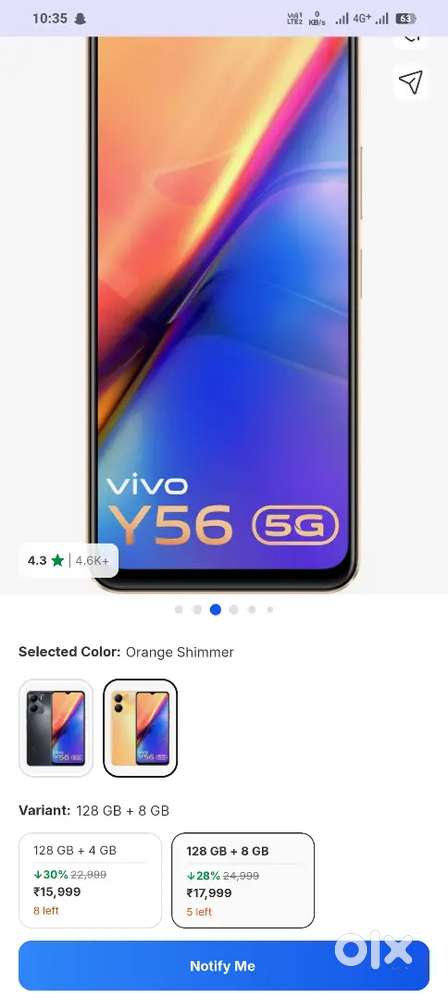 Vivo y56 8/128