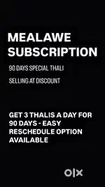 MealAwe - Home Delivery Tiffin Service - 90 Special Thali Subscription