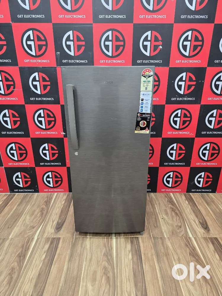 Grey 4 star works without stabilizer Haier 190 ltrs refrigerator