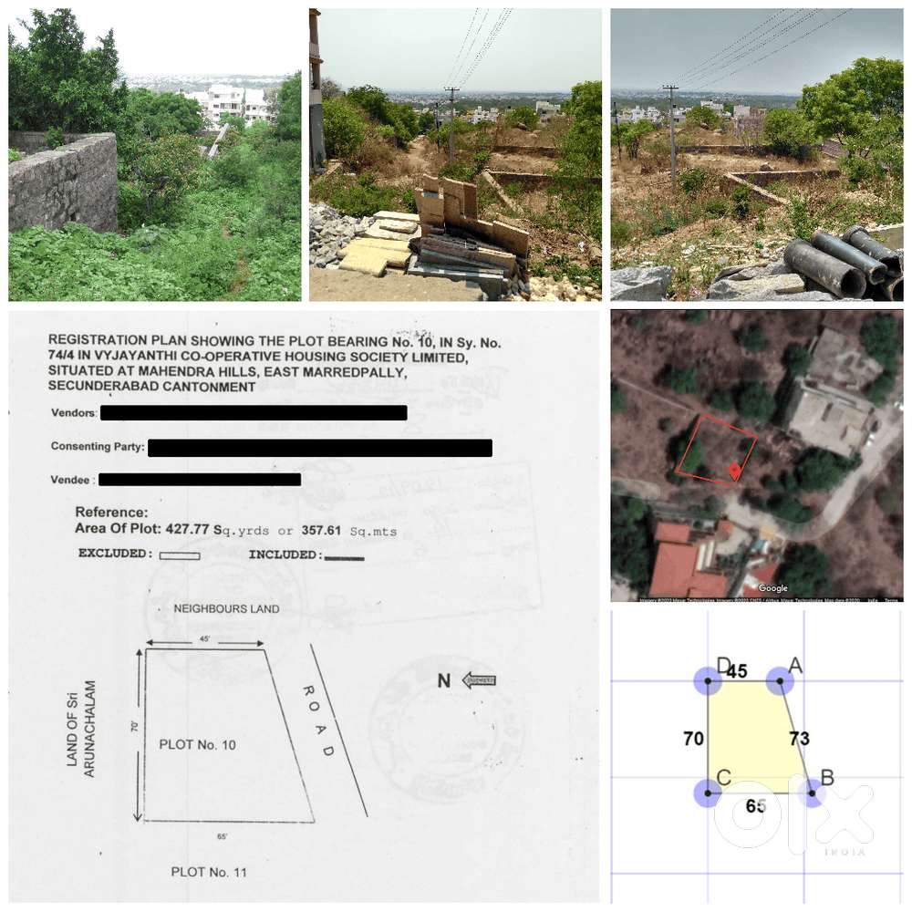 FOR SALE: 428 Sq Yd Prime Plot For Sale In Mahindra Hills, SecBad